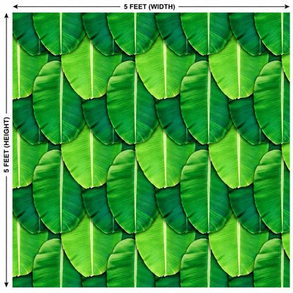 Banana Leaf Floral Backdrop