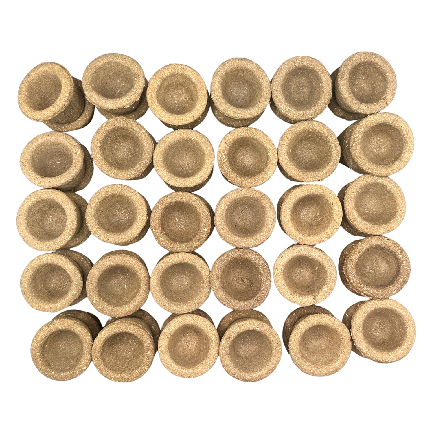 Organic Cow Dung Sambrani Cups (Empty) | Natural Dhoop Cups for Puja