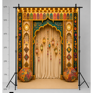 Omroots Royal Ganesh Chaturthi Pooja Backdrop