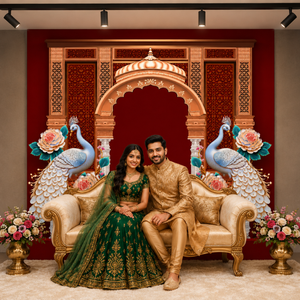 Royal Peacock Darbar Backdrop