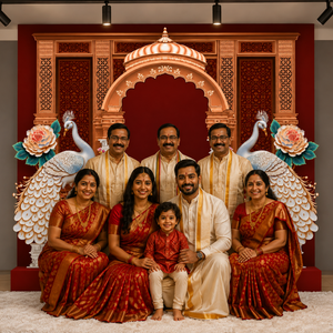 Royal Peacock Darbar Backdrop