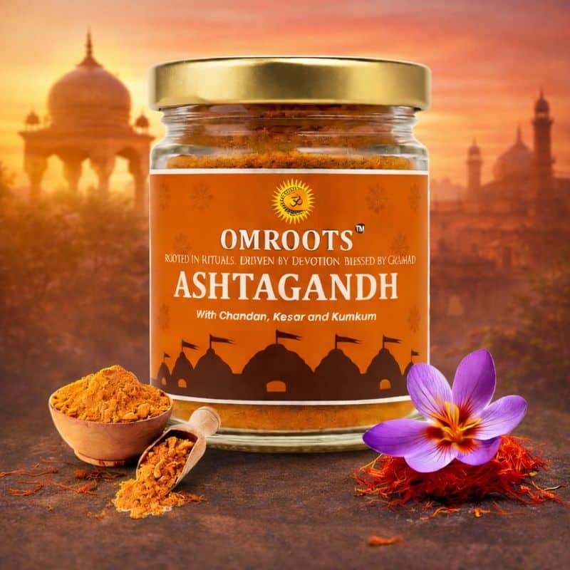 Ashtagandh Powder with Chandan, Kesar & Kumkum