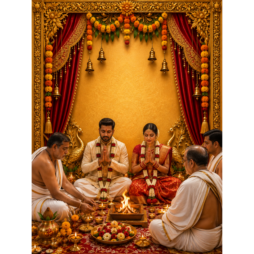 Omroots Royal Rajwadi Pooja Darbar Backdrop