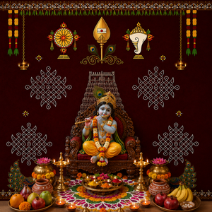 Temple Gopuram Backdrop