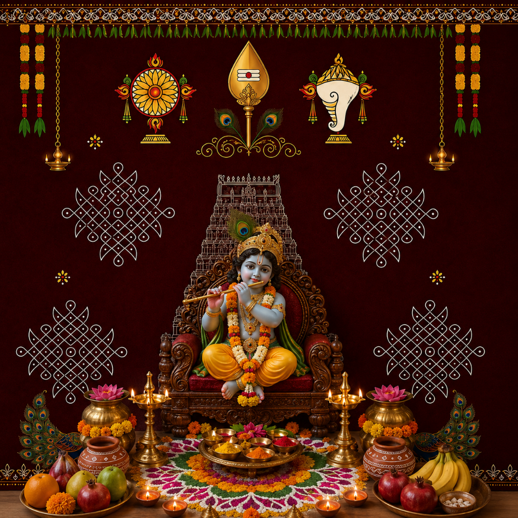 Temple Gopuram Backdrop