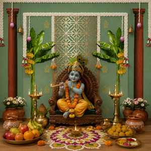 Royal Green Pillar Backdrop