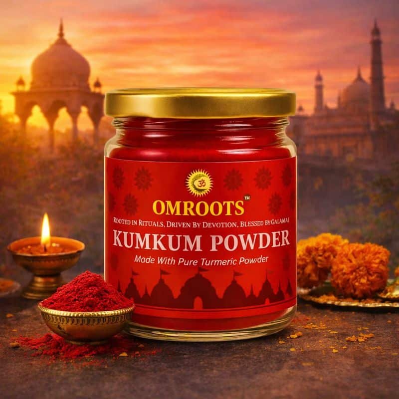 Pure Turmeric-Based Kumkum Powder