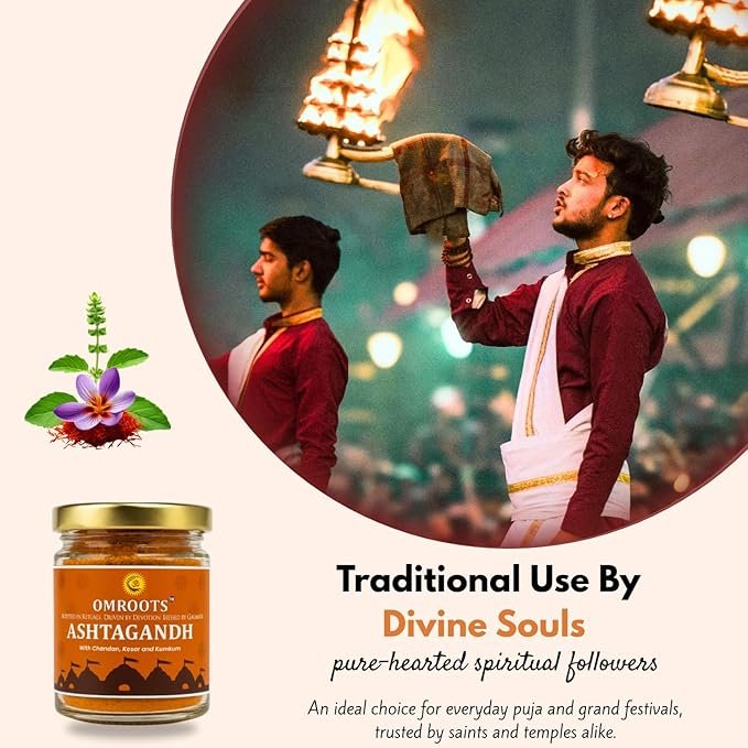 Ashtagandh Powder with Chandan, Kesar & Kumkum