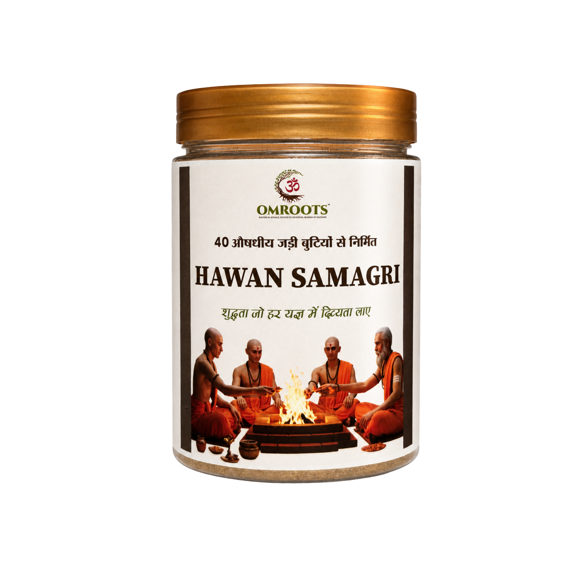 Mini Havan Kit for Daily Use | 30-Day Compact Vedic Pooja Set with Gomay Kund, Herbal Hawan Samagri & Cow Dung Diyas | Ideal for Home Rituals