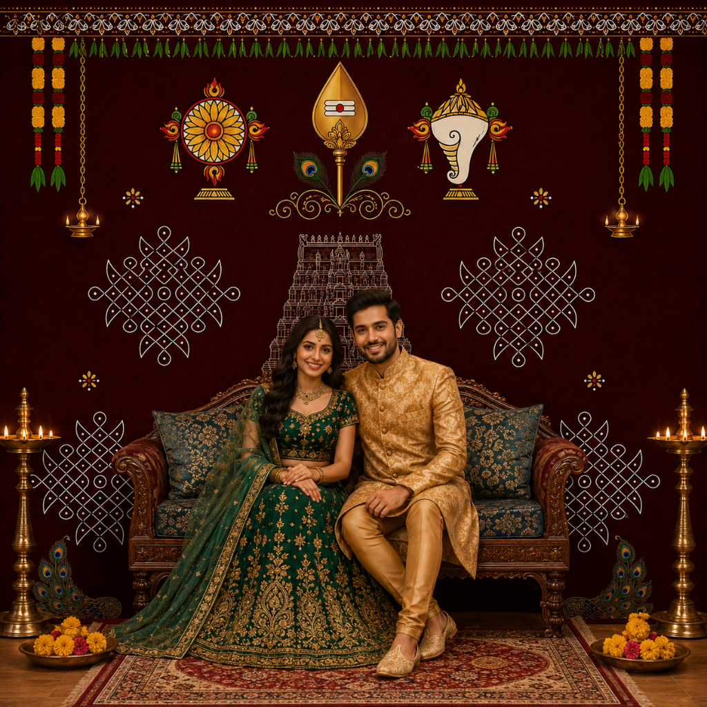 Temple Gopuram Backdrop