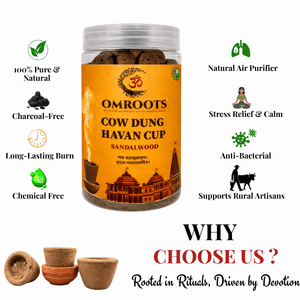 Sambrani Sandalwood Havan Cups | Organic Dhoop Cup