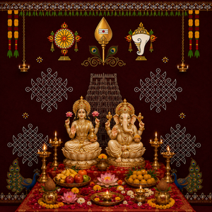 Temple Gopuram Backdrop