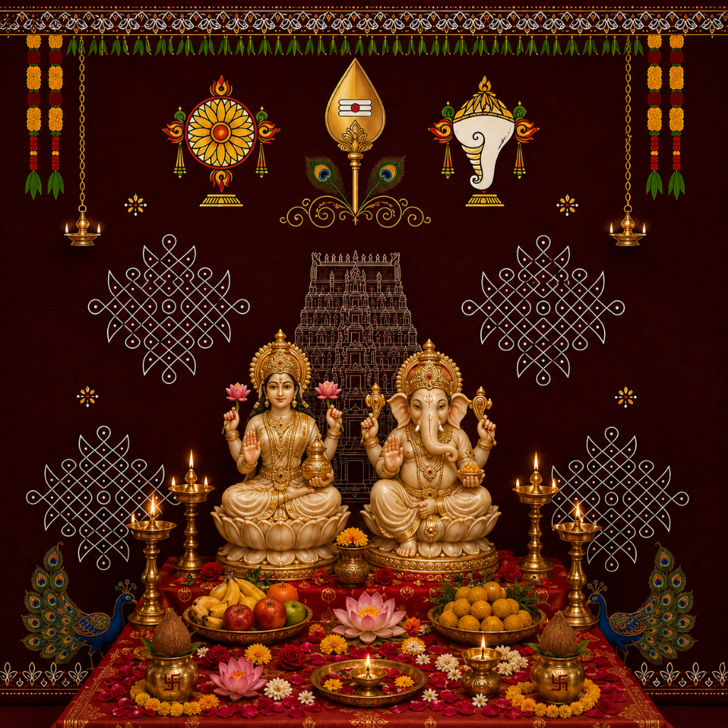 Temple Gopuram Backdrop