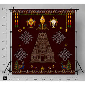 Temple Gopuram Backdrop