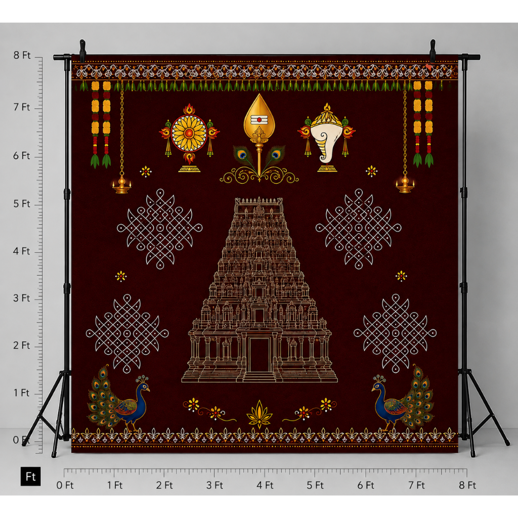 Temple Gopuram Backdrop