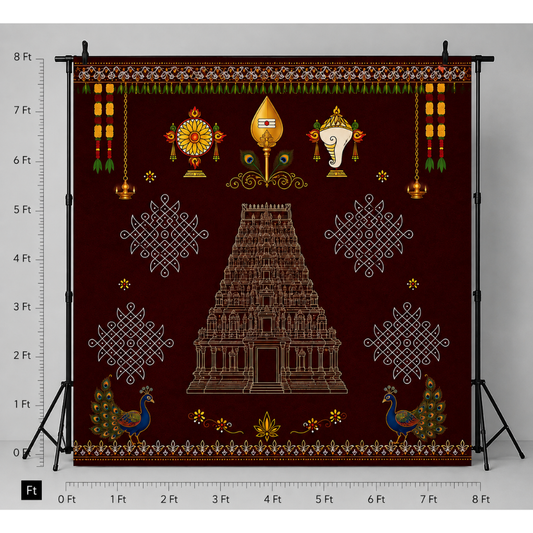 Temple Gopuram Backdrop