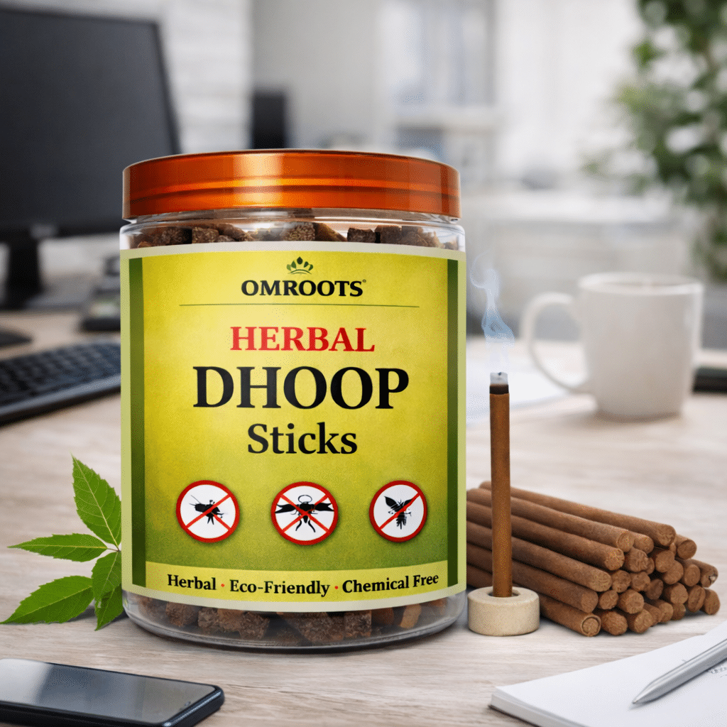 Herbal Mosquito Repellent Dhoop Sticks | Bambooless | Cow Dung & Neem