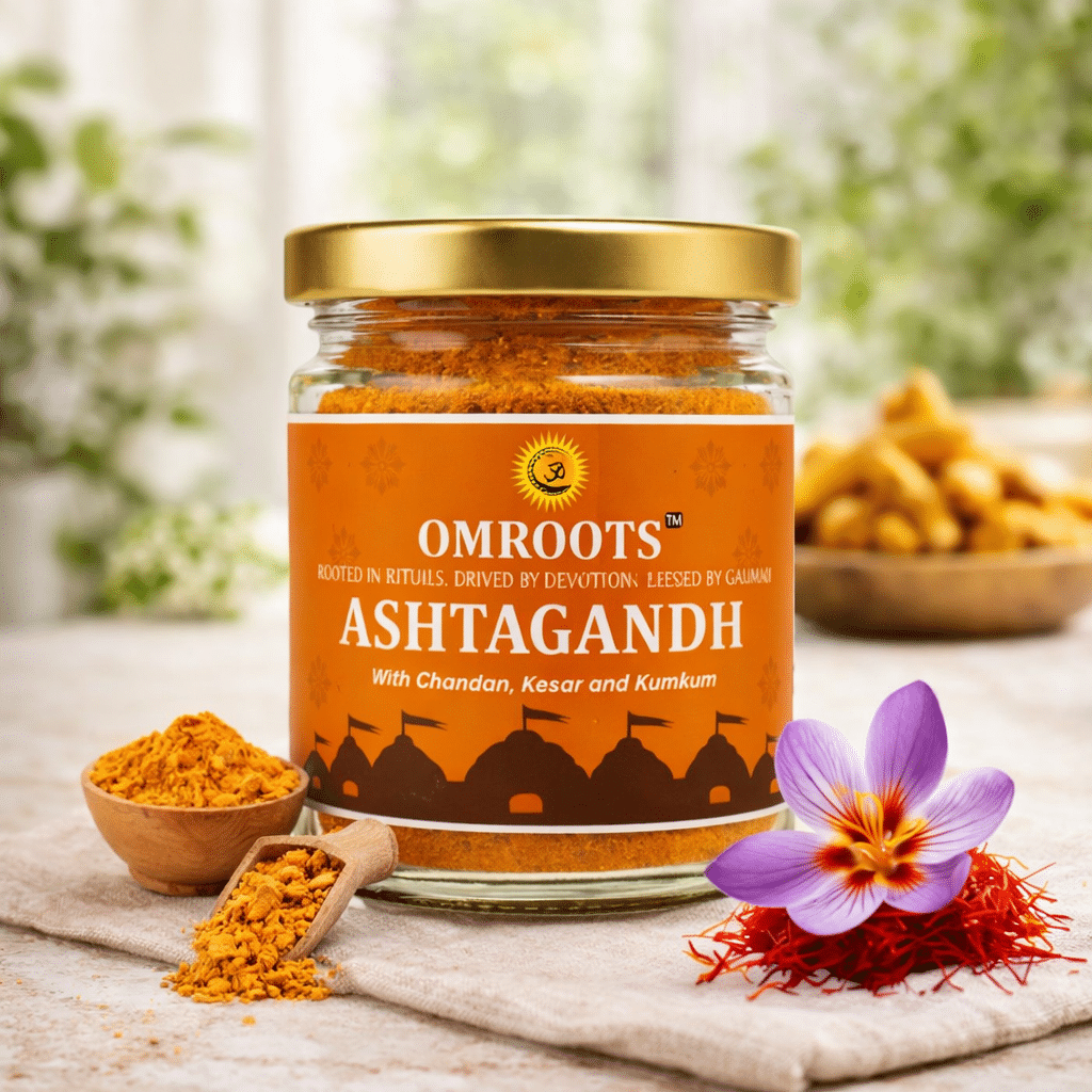 Ashtagandh Powder with Chandan, Kesar & Kumkum