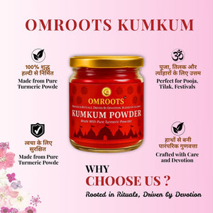 Pure Turmeric-Based Kumkum Powder