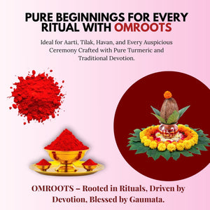 Pure Turmeric-Based Kumkum Powder