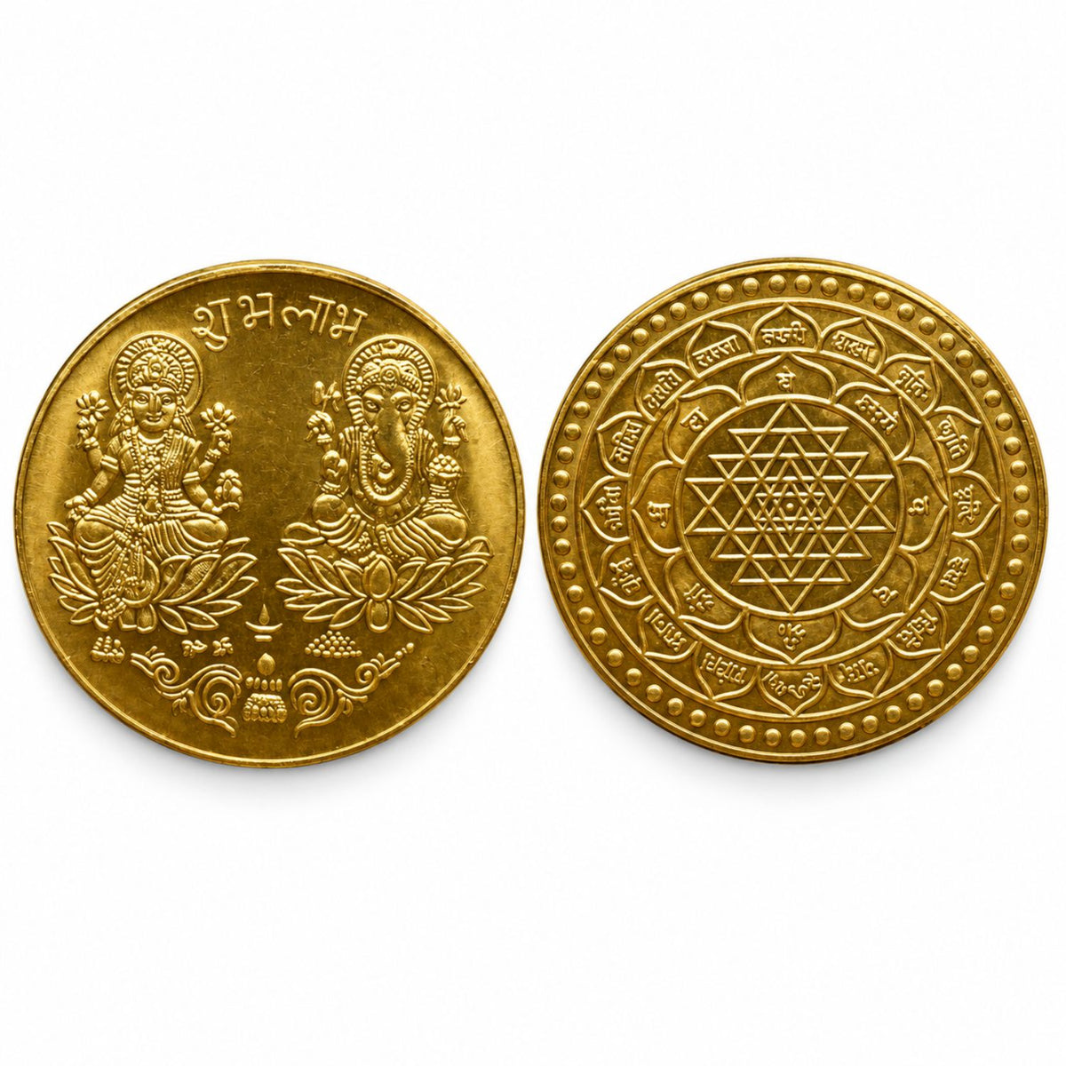 Omroots Lakshmi Kuber Coins For Pooja – 11 Pieces