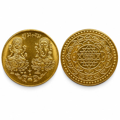 Omroots Lakshmi Kuber Coins For Pooja – 11 Pieces