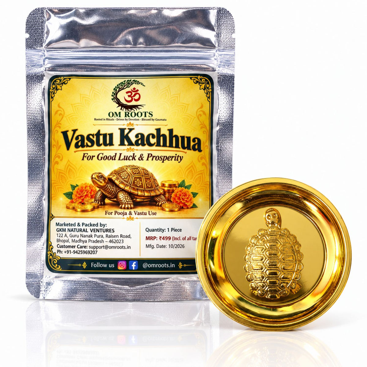 Omroots Vastu Kachhua For Pooja