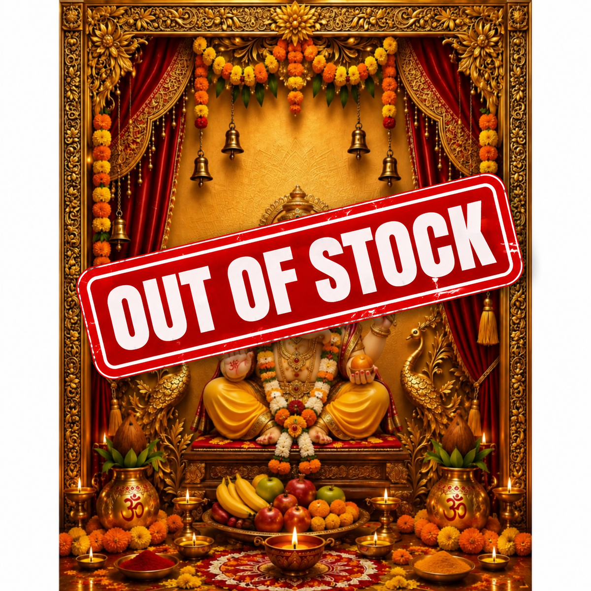 Omroots Royal Rajwadi Pooja Darbar Backdrop