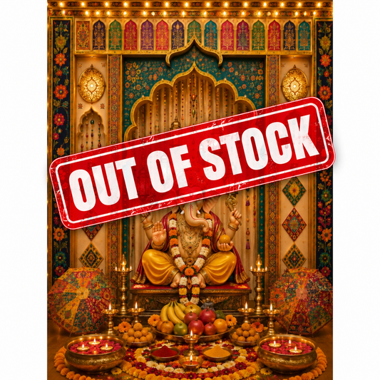 Omroots Royal Ganesh Chaturthi Pooja Backdrop